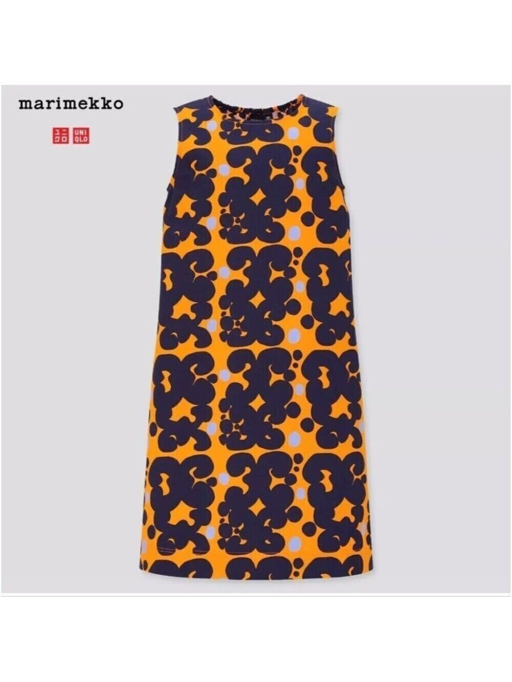 MARIMEKKO | Keidas Sleeveless Dress Tunic Orange girls Sz 10 12